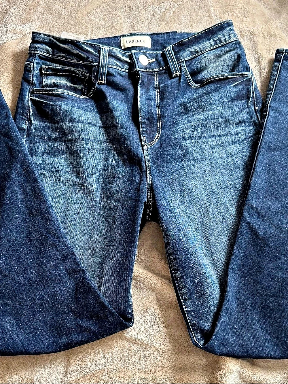 L'AGENCE Selma High Rise Baby Bootcut Jeans Blue